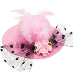 Pink Mini Clip on Hat